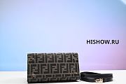 Fendi Zucca Pattern Handbag Brown Golden Size 29x21x11CM - 3
