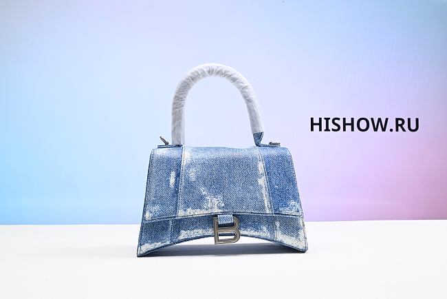 Balenciaga Bag Hourglass Denim  - 1