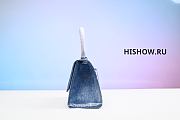 Balenciaga Bag Hourglass Denim  - 3