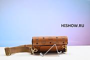 MCM Patricia Crossbody in Visetos Brown 21x14x5CM - 4