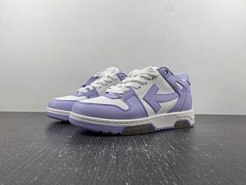 OFF-WHITE Out Of Office Calf Leather White Lilac