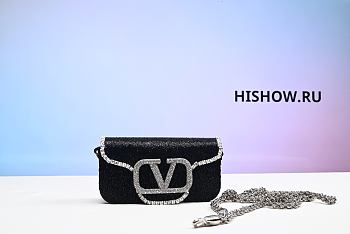 VALENTINO LOCO MICRO BAG WITH CHAIN AND JEWEL LOGO