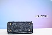 Dior Lady D-Lite Bag Denim Blue 24 x 21 x 12 cm - 5