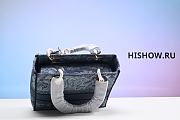 Dior Lady D-Lite Bag Denim Blue 24 x 21 x 12 cm - 3