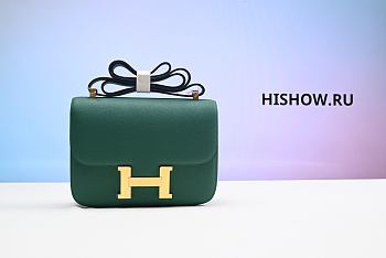 Hermès Constance 18 Espom Vert Jade Size 18x14x4cm