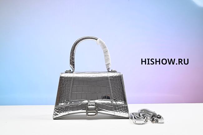 Balenciaga Bag Hourglass Silver  - 1
