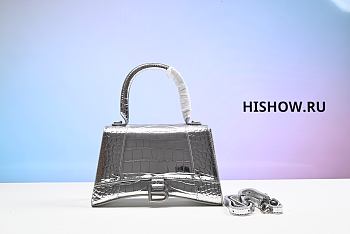 Balenciaga Bag Hourglass Silver 
