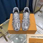 Louis Vuitton Trainer Sneaker Silver Mirrow  - 4
