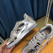 Louis Vuitton Trainer Sneaker Silver Mirrow  - 3