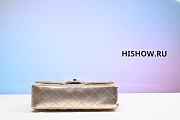 Chanel Flap Bag Metallic Lambskin Rose 20x12x6cm - 3