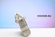 Dior Lady Medium Beige Canvas Size 26x13x5CM - 6