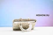 Dior Lady Medium Beige Canvas Size 26x13x5CM - 2