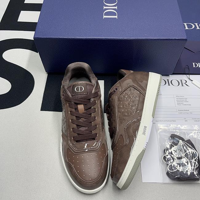 Dior B27 Low Brown Dior Oblique Patent - 1