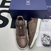 Dior B27 Low Brown Dior Oblique Patent - 1