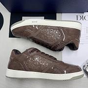 Dior B27 Low Brown Dior Oblique Patent - 5