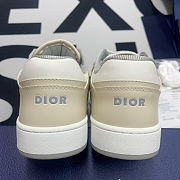 Dior B27 Low Cream White Oblique Leather - 6