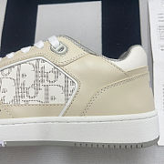 Dior B27 Low Cream White Oblique Leather - 5