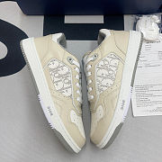 Dior B27 Low Cream White Oblique Leather - 2