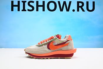 Nike LD Waffle sacai CLOT Kiss of Death Net Orange Blaze DH1347-100