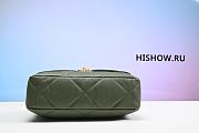 Chanel 19 Flap Bag Lamb Green 26x16x9cm - 5