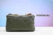 Chanel 19 Flap Bag Lamb Green 26x16x9cm - 2