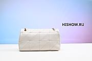 YSL White Jamie Medium Shoulder Bag Size 25x6x15CM - 3