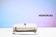 YSL White Jamie Medium Shoulder Bag Size 25x6x15CM - 2