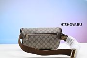 Gucci Interlocking G Belt Bag Brown Beige Size 20x12CM - 3