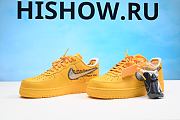 Nike Air Force 1 Low OFF-WHITE University Gold Metallic Silver  DD1876-700 - 4