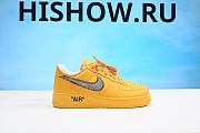 Nike Air Force 1 Low OFF-WHITE University Gold Metallic Silver  DD1876-700 - 2