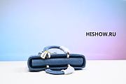Dior Lady D Joy Blue Denim Macrocannage Size 26x14x6CM - 6