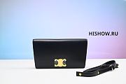 Celine Classique Triomphe Bag ln Shiny Calfskin Black - 1