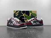 A Bathing Ape Bape Sta Nostalgic Burgundy Grey 1I80-191-006 - 4