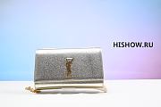 YSL Gold Crackle Kate Flap Bag 24×14x5cm - 1
