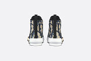 Dior B23 High-Top Sneaker Beige and Black Maxi Dior Oblique Jacquard - 5