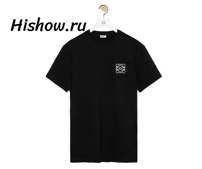 Loewe Regular Fit T-shirt in Cotton Black - 1