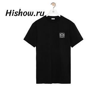 Loewe Regular Fit T-shirt in Cotton Black