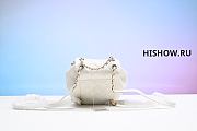 Chanel 24P Small Duma White Backpack 18x18x12CM - 3