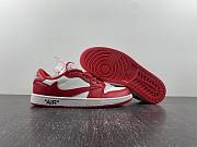 Air Jordan 1 Low White Red Travis Scott Fragment DM7866-140 - 3