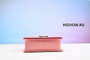 Chanel Pink Lambskin Shoulder Bag 25x17x7cm - 3