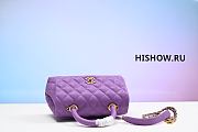 Chanel Coco Handle Purple 14cm x 23cm x 9cm - 4