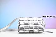 Bottega Veneta Padded Cassette Crossbody Bag Silver - 2