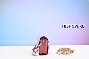 VALENTINO LOCO MICRO BAG WITH CHAIN AND JEWEL LOGO PINK - 2