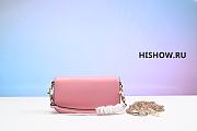 VALENTINO LOCO MICRO BAG WITH CHAIN AND JEWEL LOGO PINK - 5
