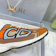 Dior B30 Sneaker Cream Orange Mesh 3SN279ZMA-H161 - 3