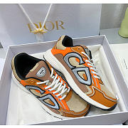 Dior B30 Sneaker Cream Orange Mesh 3SN279ZMA-H161 - 4