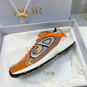 Dior B30 Sneaker Cream Orange Mesh 3SN279ZMA-H161 - 5