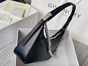 Givenchy Out Bag in Shiny Leather with Chain Black Size 25x7x12cm - 3