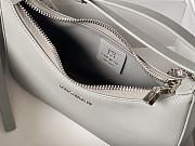 Givenchy Out Bag in Shiny Leather with Chain Grey Size 25x7x12cm - 5