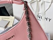 Givenchy Out Bag in Shiny Leather with Chain Pink 25x7x12cm - 6
